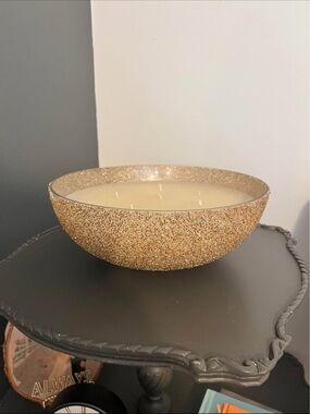 Z Gallerie Gold Glitter Decorative Bowl Candle - Home Accents